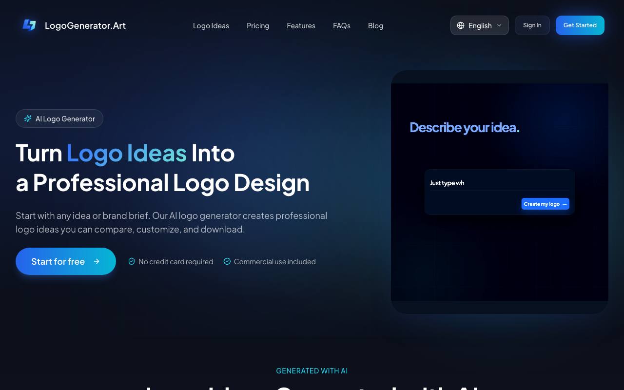 AI Logo Generator screenshot