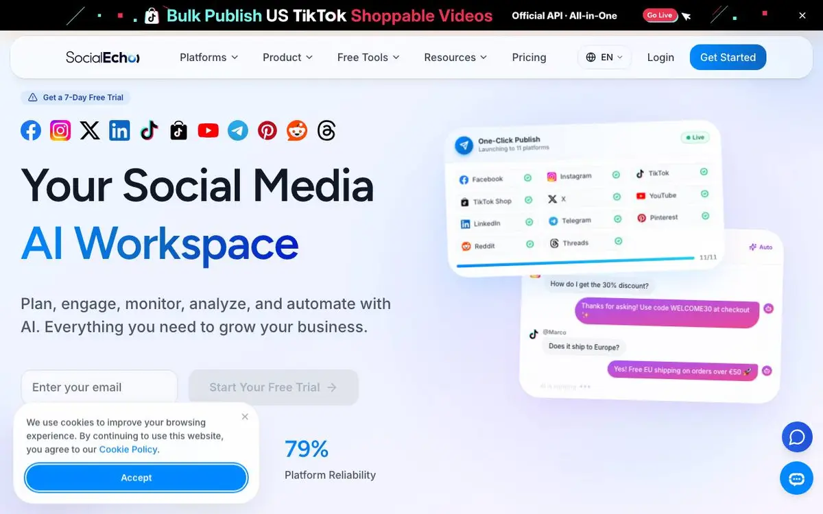 SocialEcho screenshot