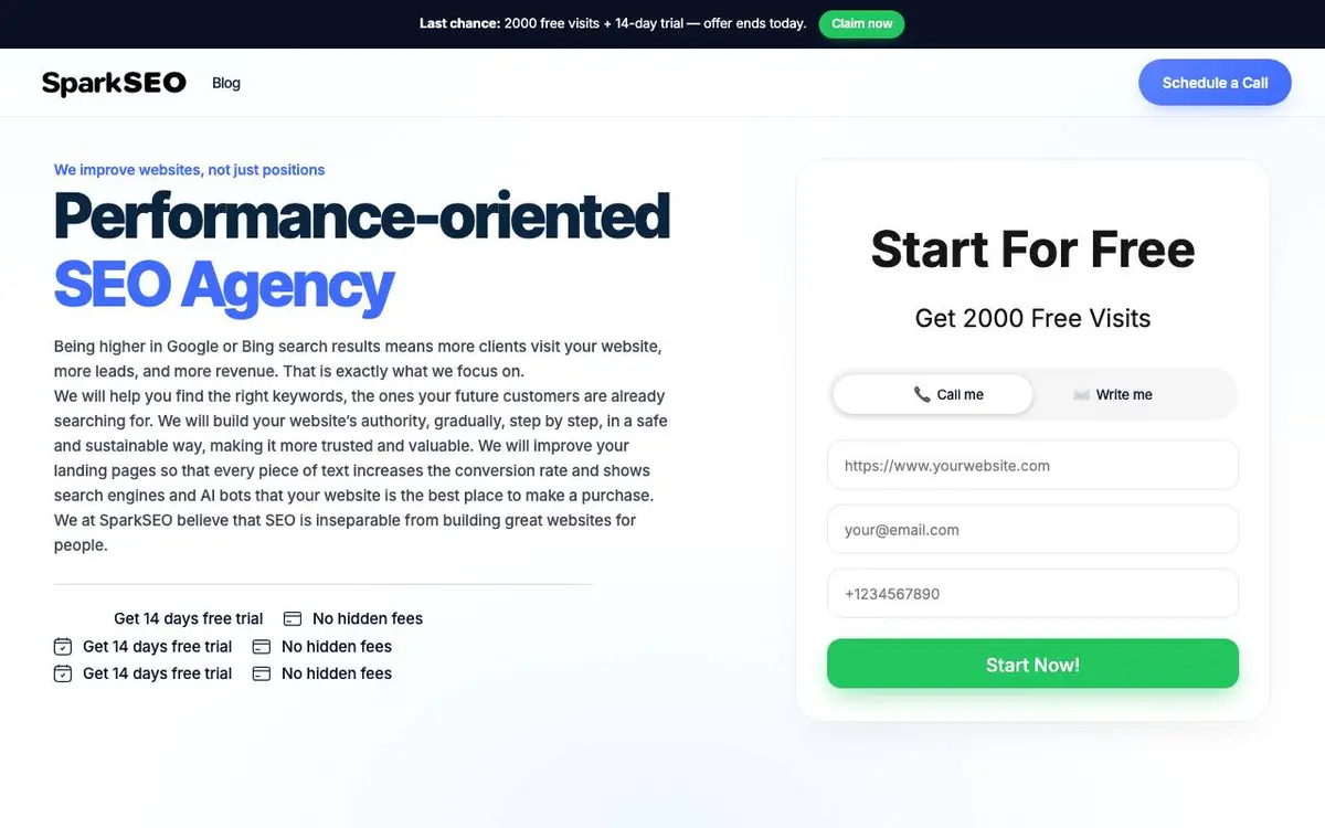 SparkSEO screenshot
