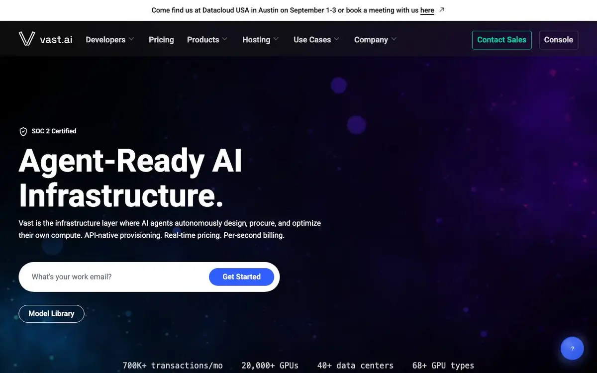 Vast.ai screenshot