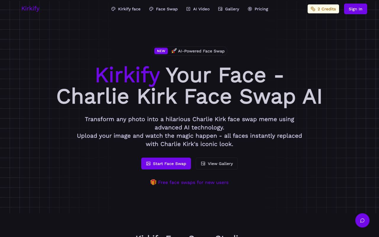 Kirkify screenshot
