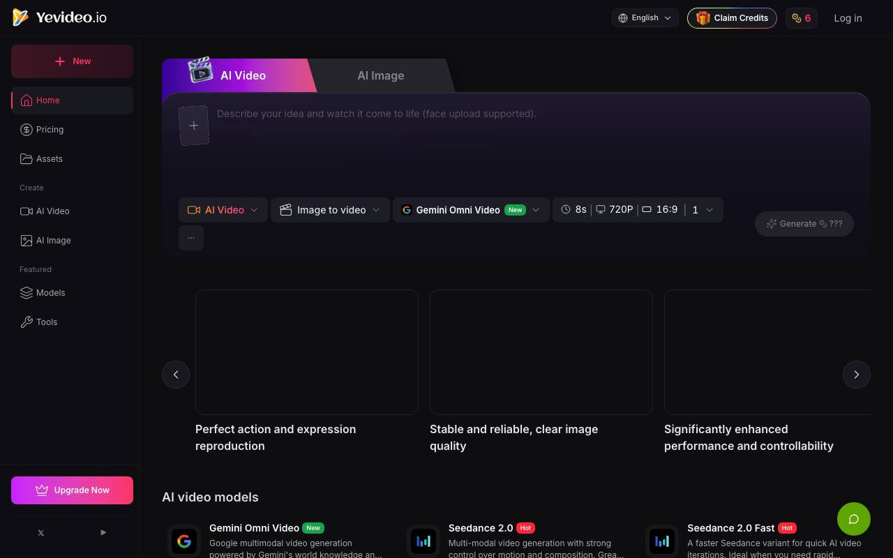 yevideo.io screenshot